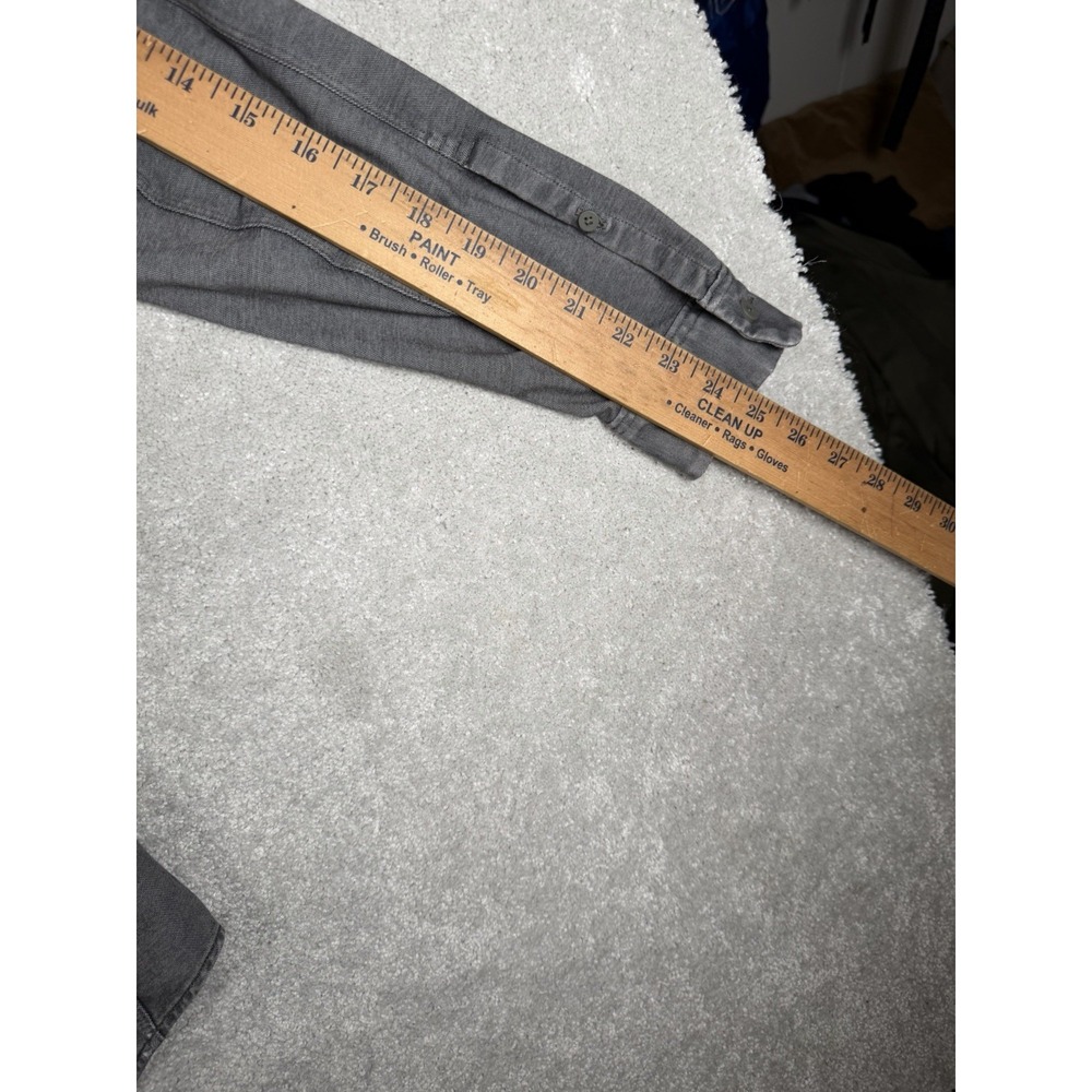 Lululemon Shirt Men M* (40") Gray Commission L/S Button Stretch Live In Practice - Picture 11 of 12